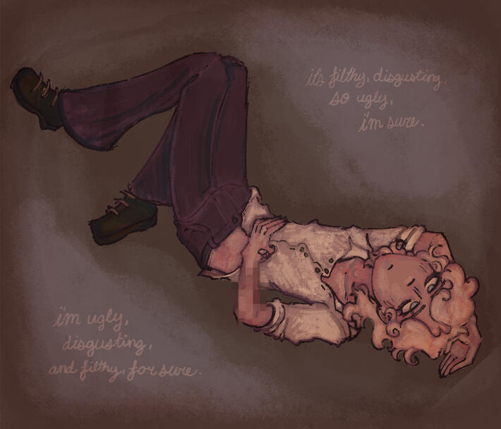 draco but hes sad and stuff ૮(◞ ‸ ◟ )ა